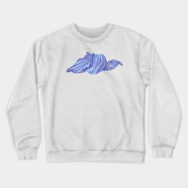 Waves Crewneck Sweatshirt by LauraOConnor